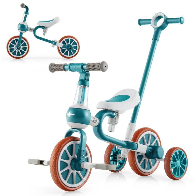 Vélo enfant - Coast - 4 en 1 - réglable - 37 x 72 x 101cm - vert