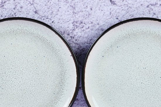 assiette IRIS Ø16cm - 6 pièces - Blanc ivoire