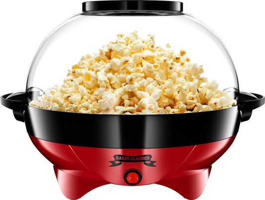 Machine pop-corn - Gadgy - Antiadhésive - Silencieuse et rapide - 5L - Rouge