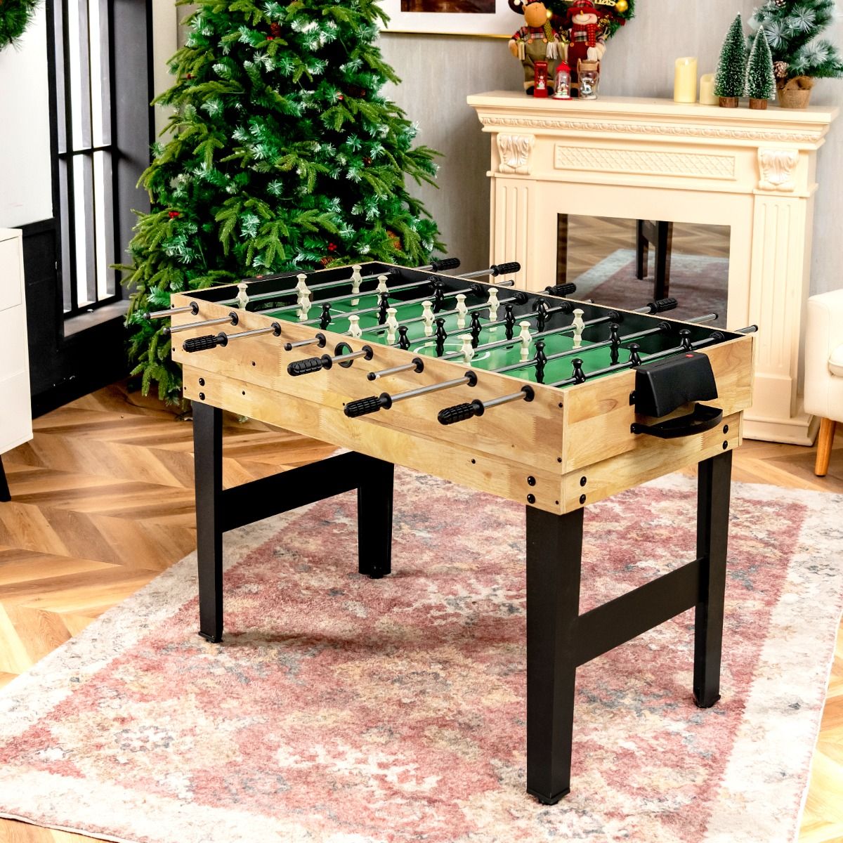 Table de jeux multifonctionnelle Coast - 10 jeux en 1 - Modèle empilable - Bois - 105,5 x 61 x 80 cm