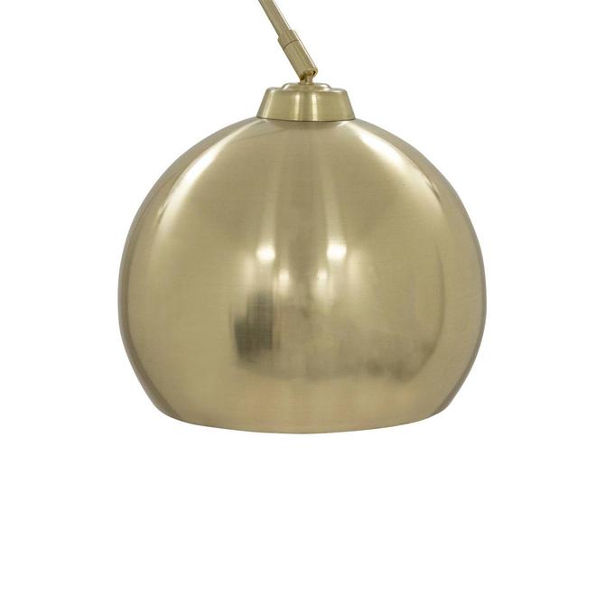 Atmosphera Floris Lampe courbée dorée - Lampadaire H 177 cm