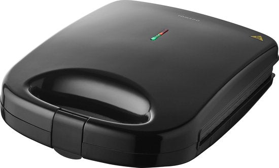 Tomado TGS4000B - Fer à repasser XXL pour sandwichs grillés - 4 sandwichs grillés - Grille-panini - Sans PFAS - 1200W - Noir