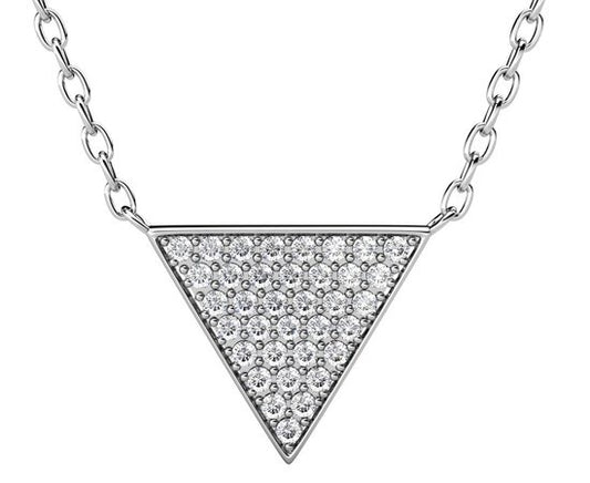 Yolora Collier pour femmes avec pendentif et cristaux Kalpa Camaka - couleur argent - plaqué or blanc 18K - boîte cadeau - cadeau de fête des mères