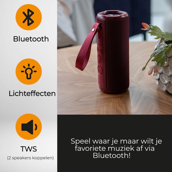 Denver Enceinte Bluetooth sans fil - Effets de lumière - Boîte à musique - Appairage TWS - BTV213BD