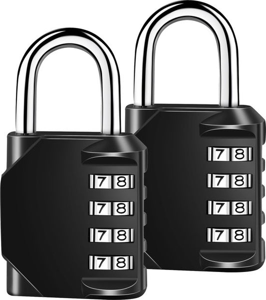 Cadenas VAIVE avec code numérique - Serrure à chiffres - Serrure - Cadenas - Pour l'intérieur et l'extérieur