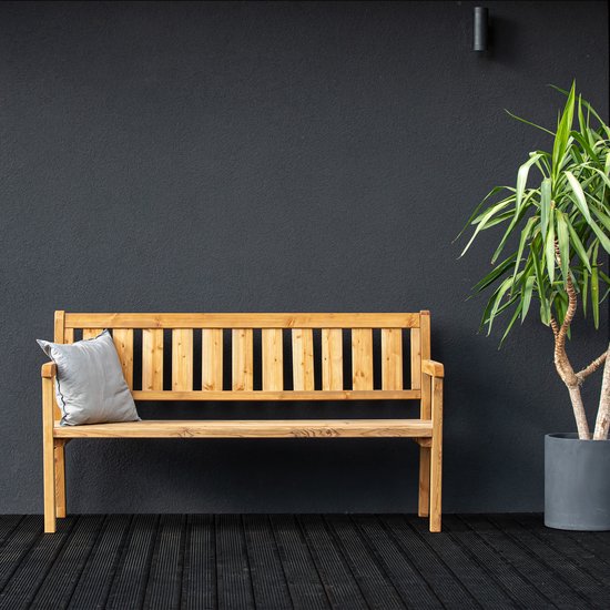 Banc de jardin AXI Charlotte en bois 170 cm - Marron