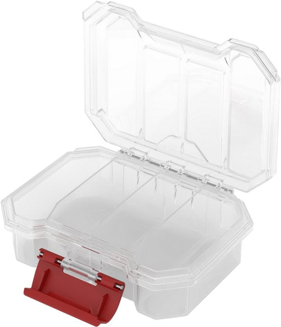 QBRICK SYSTEM Organizer Compact Set 1 B – 4 pièces – Boîtes de rangement avec compartiments - Transparentes