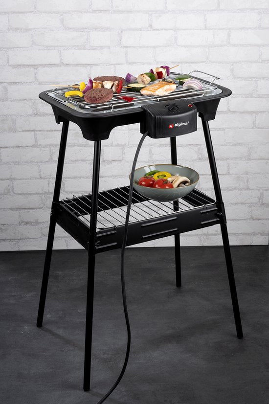 Barbecue Alpina - Électrique - 2-en-1 - Intérieur et extérieur - 2 000 W