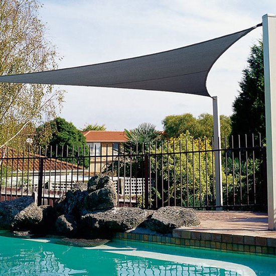 Toile d'ombrage Ambiance, forme triangulaire, 360 x 360 x 360 cm, couleur sable