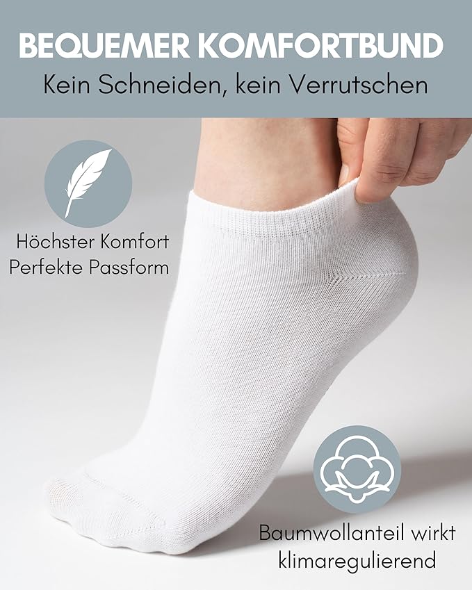 Chaussettes Heroic Sneaker - Femmes - Blanches - Taille 35-38