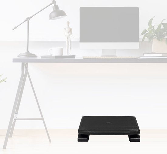 BRASQ Repose-pieds ergonomique pour bureau - Accessoires de bureau - Réglable - Antidérapant - Repose-pieds banc