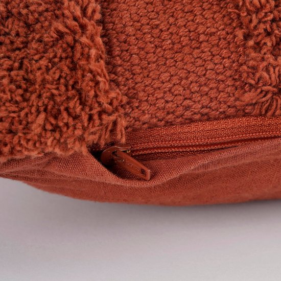 Collection In The Mood Coussin décoratif Nikki - 55 x 35 cm - Coton - Marron