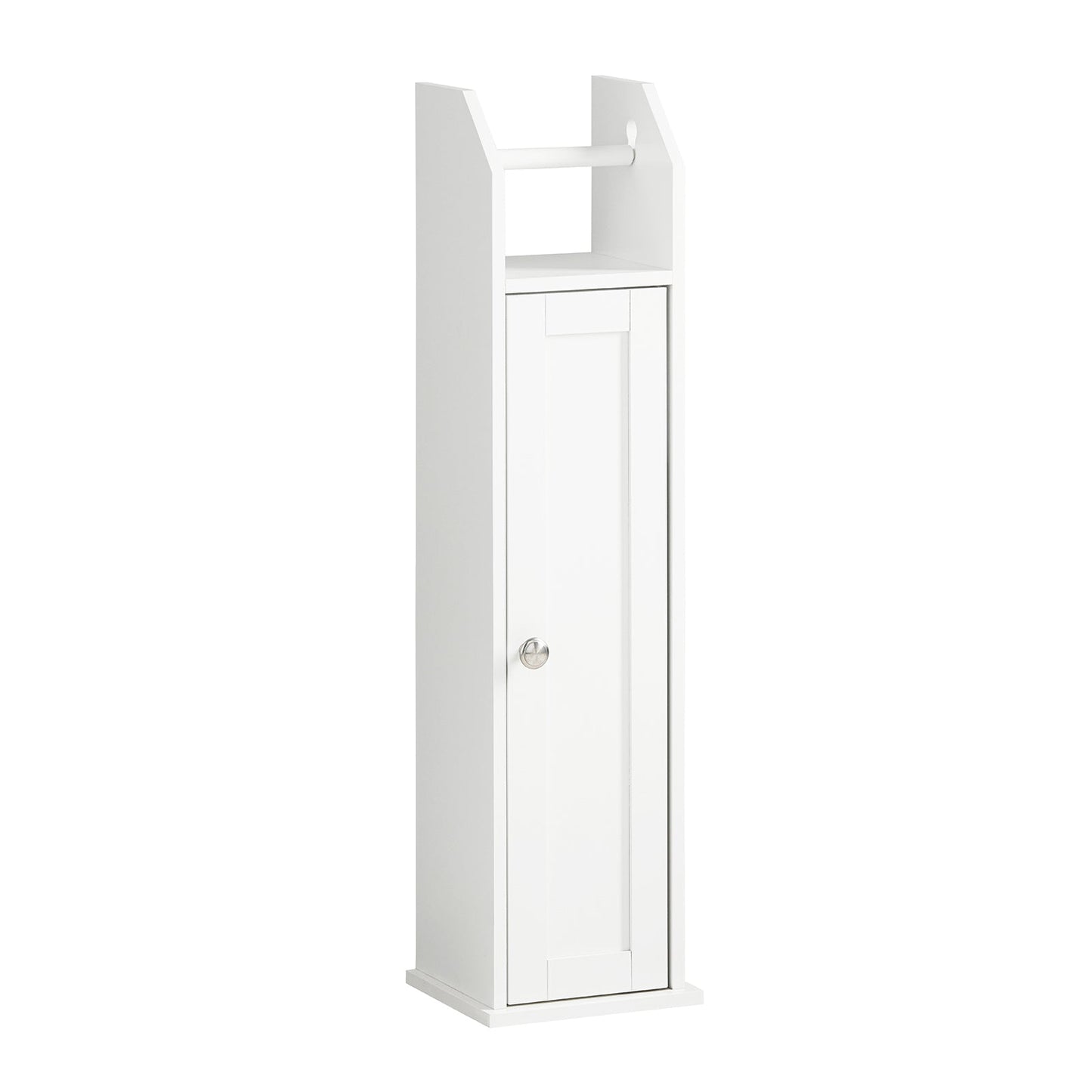 SoBuy Porte-rouleau de papier hygiénique - Pose libre - Blanc - L20 x L18 x H 78 cm