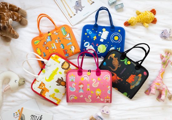 MontiPlay® Jouets Montessori - Jouets sensoriels - Tableau d'activités - Cahier d'activités Montessori - Jouets éducatifs - Jouets de voyage - Tableau d'activités - Jouets de motricité sensorielle - Jouets pour la voiture