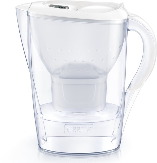 BRITA - Carafe filtrante - Marella Cool - 2,4 L - Blanche - avec 1 cartouche filtrante MAXTRA PRO ALL-IN-1