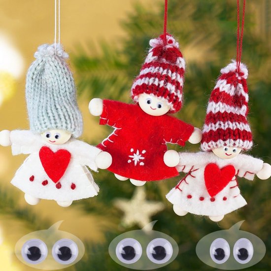 Yeux mobiles Faas - 750 pièces - Yeux autocollants pour loisirs créatifs - Bricolage pour enfants - Différentes tailles