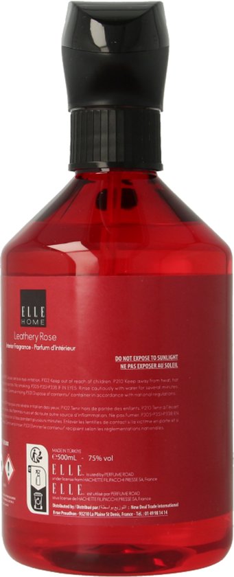 Elle Home - Spray d'ambiance Leathery Rose - 500 ml