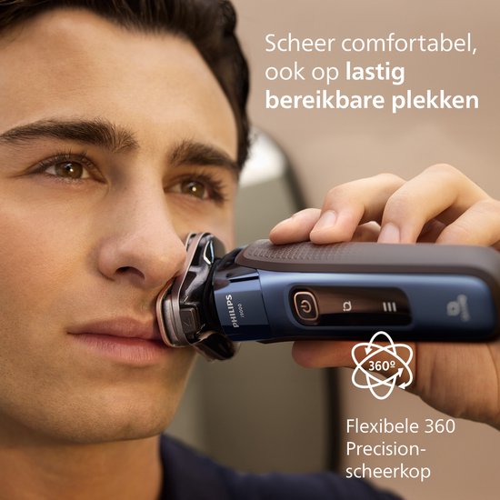 Philips Shaver i9000 Rasoir électrique pour hommes - avec sabot de nettoyage rapide - bleu - X9003/30