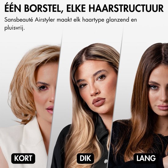 Sansbeauté® 9-in-1 Airstyler with Diffuser - Multistyler - Brosse sèche-cheveux cheveux courts - Boucleur de cheveux - Styler les cheveux - Sèche-cheveux - Brosse chauffante - Brosse à boucler - Fer à boucler - Lisseur de cheveux - Brosse de stylisme - 5