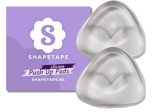 Coussinets push-up en silicone Shapetape – Rembourrage transparent et imperméable pour soutien-gorge et coussinets de bikini – Lot de 2
