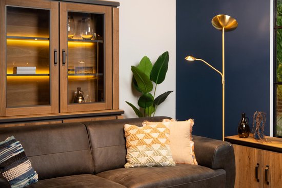 Lucide ZENITH - Lampe de lecture - LED à intensité variable - 3000K - Or mat / Laiton