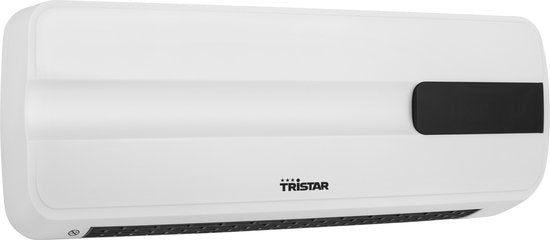 Radiateur céramique Tristar KA-5070 - 2000 W - Montage mural - Avec télécommande et écran LED - Minuterie et minuterie hebdomadaire - Blanc - Chauffage sûr et efficace avec protection contre la surchauffe