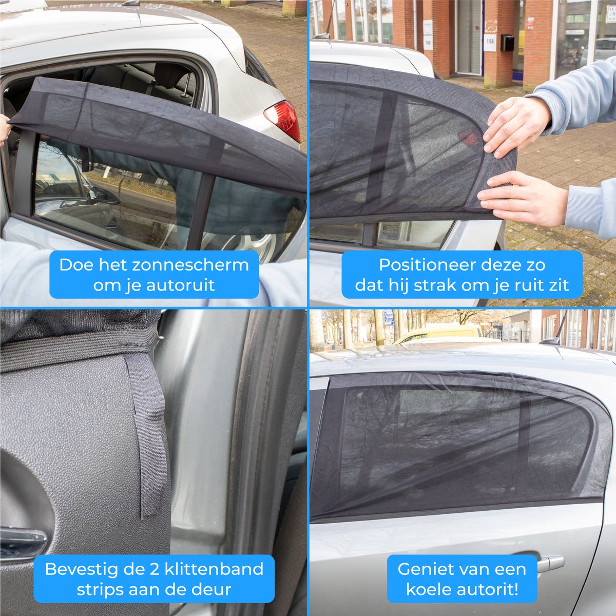 Nuvance - Pare-soleil Car Baby - Protection solaire - Vitre latérale - 2 pièces - Protection UV