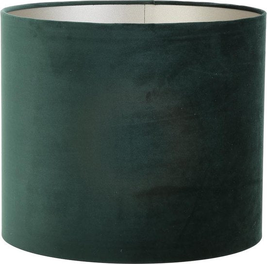 Light & Living Abat-jour cylindrique Velours - Vert - Ø50x38cm - Moderne