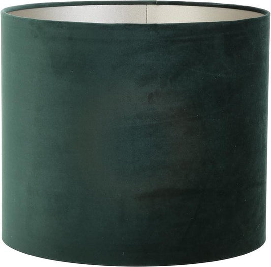 Light & Living Abat-jour cylindrique Velours - Vert - Ø50x38cm - Moderne