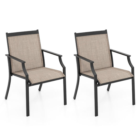 Coast Terrace Chairs 2 Piece - Avec siège et accoudoirs respirants - Brown