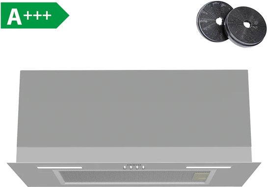 CIARRA CBCS6926A, hotte aspirante encastrable 60 cm - 650 m³/h - acier inoxydable - A+++