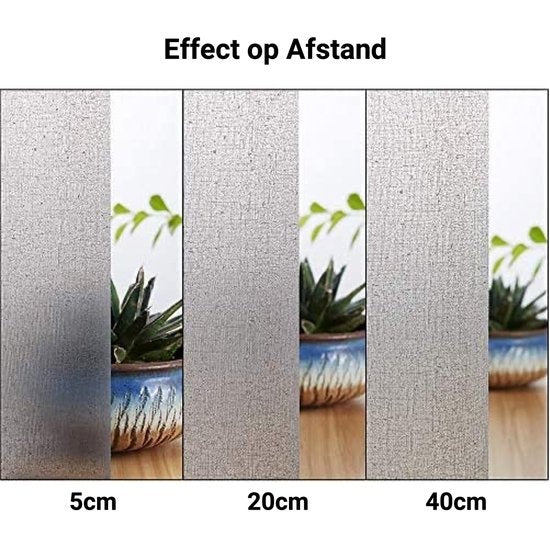 Homewell Film pour fenêtre HR++ 70x300 - Isolation et protection solaire - Anti-vue - Statique - Aspect lin Gris