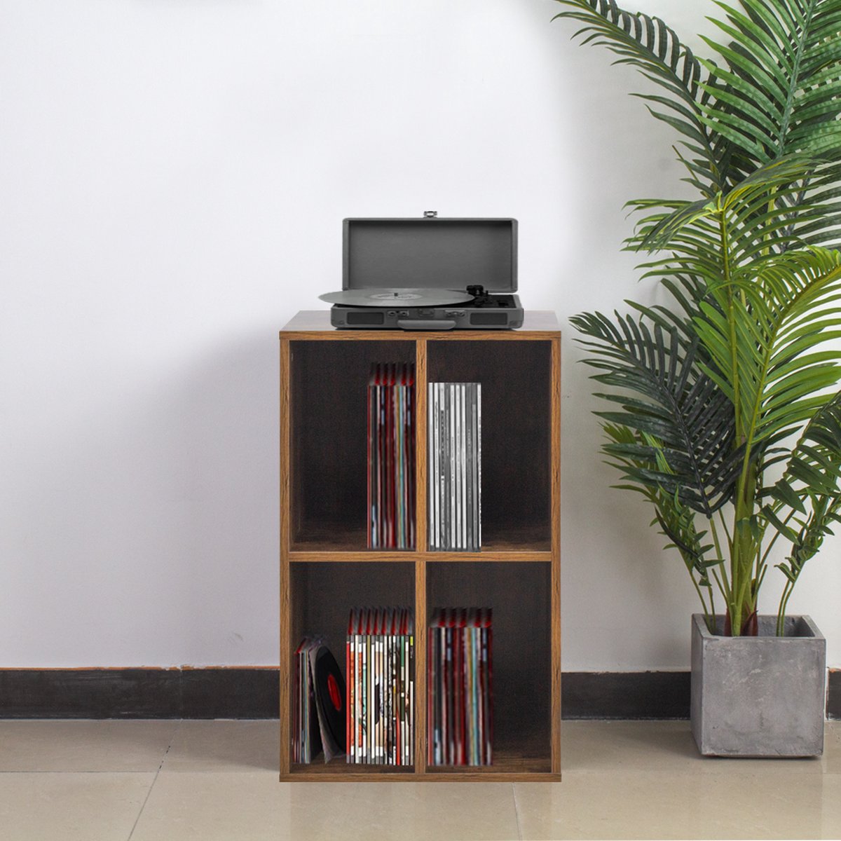 VDD Vinyl Wish - Étui à disques - Marron - 74.5x37x44.5