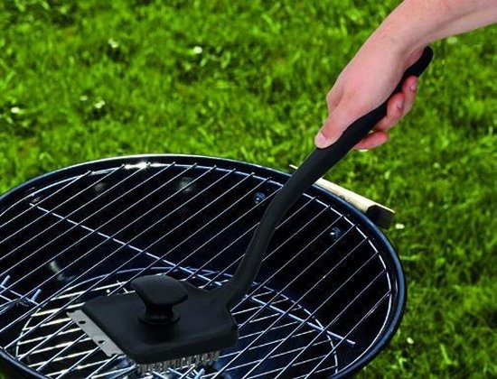 BBQ collection Brosse et grattoir pour barbecue - Brosse en acier - Grattoir - Nettoyeur de barbecue 2 en 1