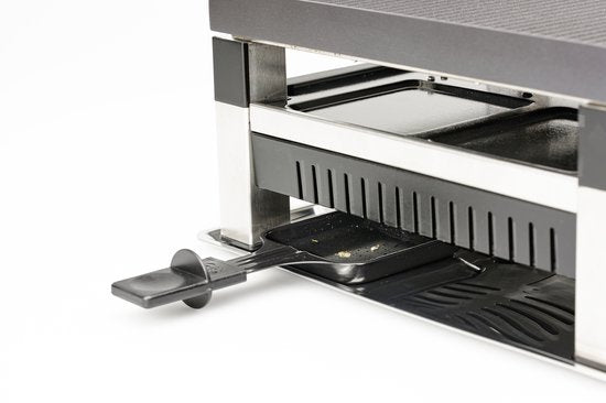 Solis Raclette & Pizza Grill - Gourmet Set 4 Persons - Raclette Gourmet Set - Gril de table avec 4 fonctions différentes