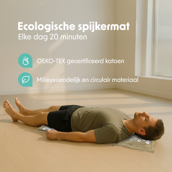 Tapis d'acupression - Eco - Nature/Blanc