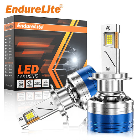 Phares antibrouillard LED EndureLite H4 - Lumière blanche 6000 K - Lot de 2
