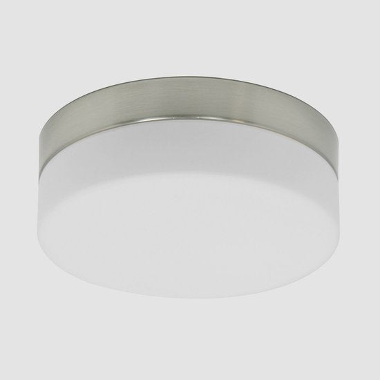 Plafonnier Steinhauer Ikaro 1363ST en acier, Ø 24 cm - Design moderne avec variateur à 4 positions, adapté à un usage intérieur et aux zones 2 et 3 de la salle de bains