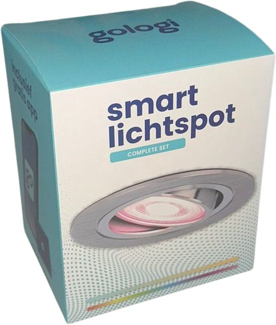 Gologi Smart Recessed Spotlights - Smart LED Downlight Dimmable - Tiltable - RGB+CCT Light - Gu10 LED Lamp - White