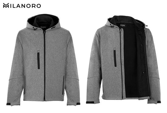 Milanoro - Vestes coupe-vent et imperméables - Veste sans capuche - Gris clair - XL