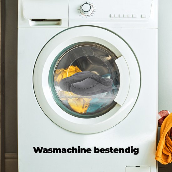 Chaussons Hommes - Chaussons - Taille 44/45 - Gris - Antidérapant - Comfeet