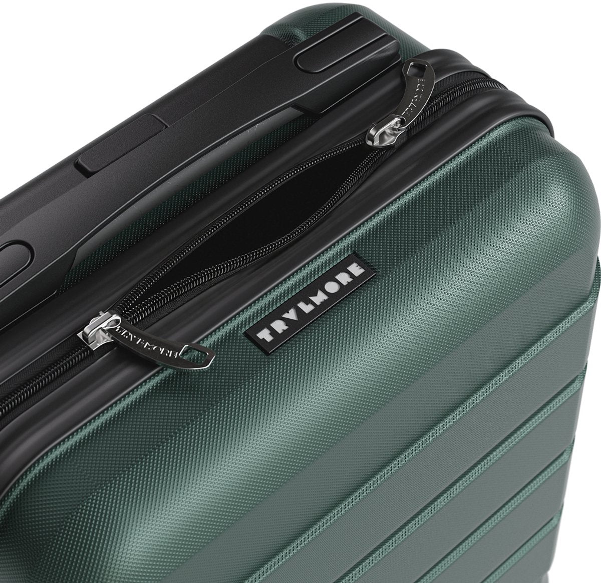 Valise cabine TRVLMORE à glisser sous le siège – 40 x 30 x 20 cm – 24 L – Serrure TSA – 2 roues – Vert foncé