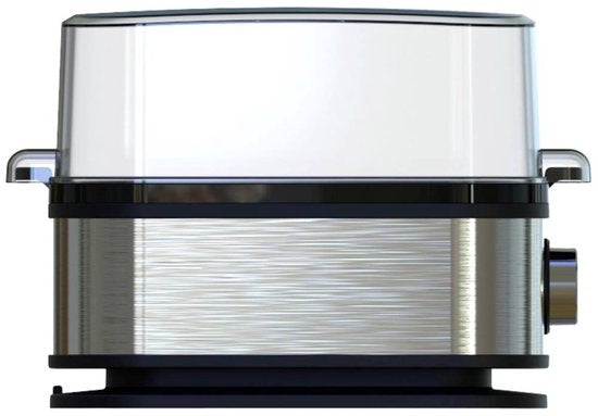 Cuiseur à œufs Princess 262046 – pour 1 à 6 œufs – 400 W – acier inoxydable – cuisson dure, molle et moyenne – minuterie – avec gobelet doseur et pic à œufs