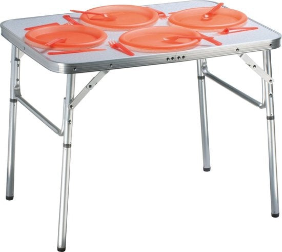 Camp Active Table de camping - pliable - 2 hauteurs - 75 x 55 x 25-59 cm