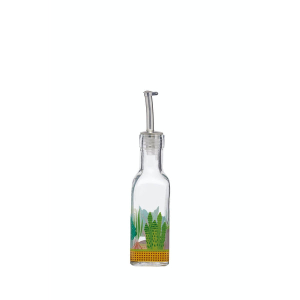 World of Flavours 180ml Verseurs d'huile et de vinaigre - Transparent avec impression