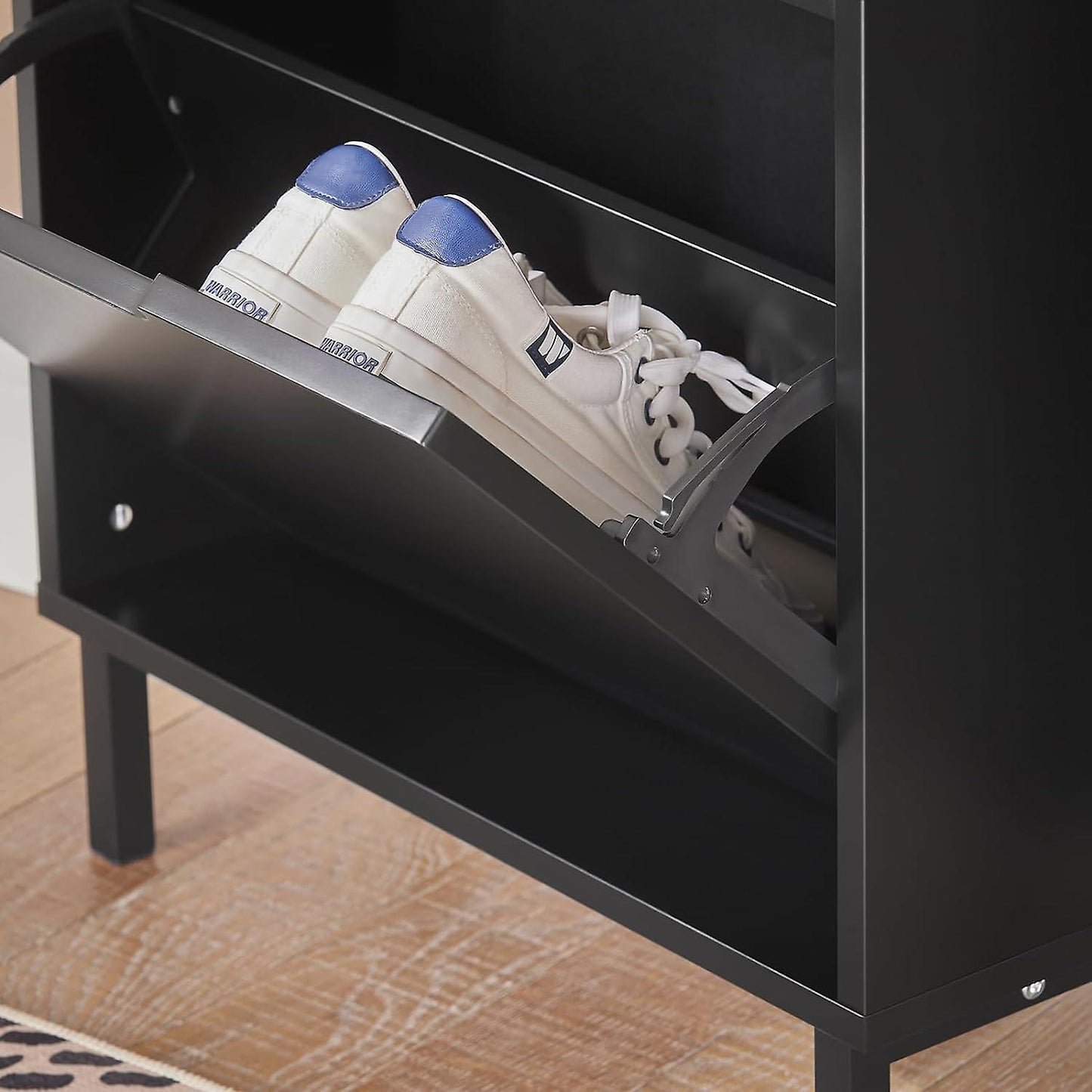 SoBuy Meuble à chaussures - FSR151-SCH - MDF et métal - Max. 16kg. - 50x19x9 - Anthracite