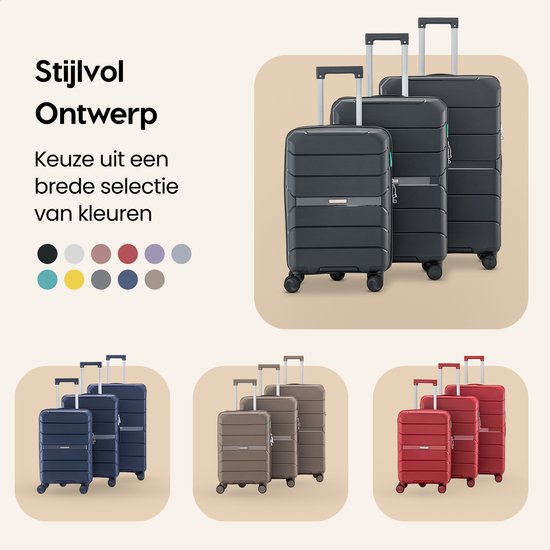 SKYCASES Urban Adventurer - Grande valise de voyage - Serrure à chiffres - 49x30x75cm - 110L - Valise de voyage avec serrure de valise - Roues pivotantes - Anthracite V2