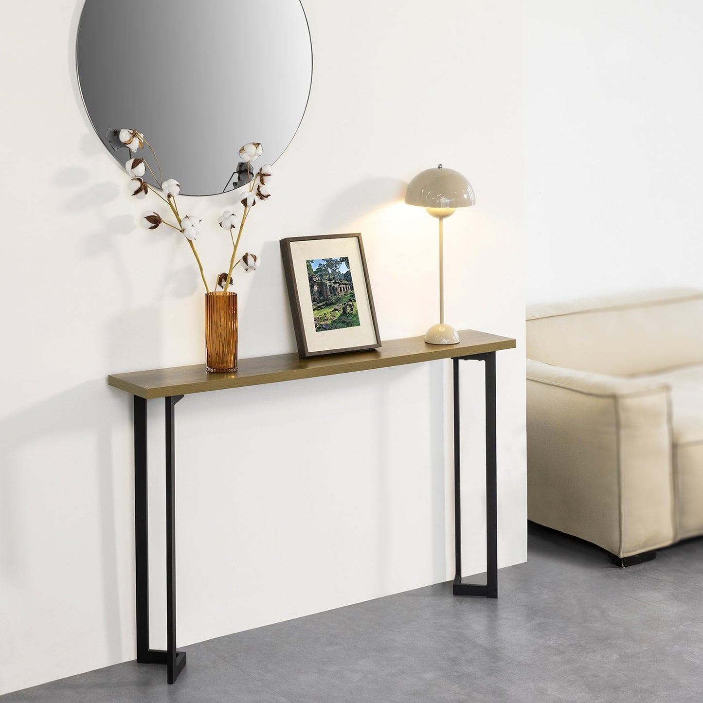 SoBuy Table d'entrée - Moderne - Max. 50 kg - 120 x 20 x 75 cm - Moderne
