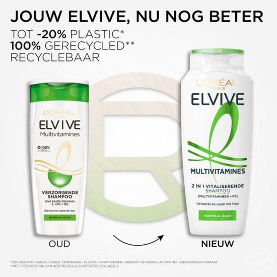 L'Oréal Paris Elvive Multivitamines 2-en-1 - 250 ml - Shampooing