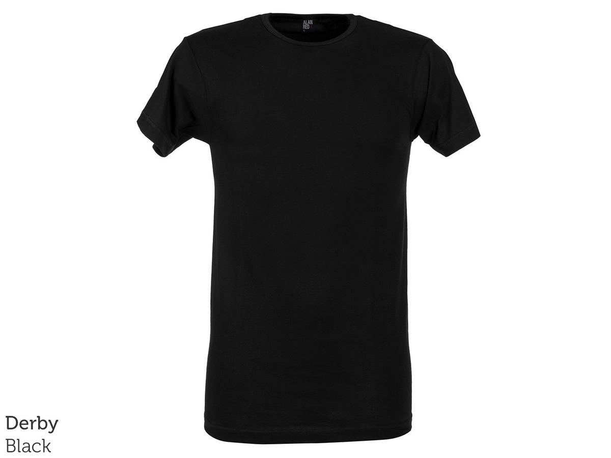 T-shirt Alan Red Basic - Col en V - taille L - Black Vermont